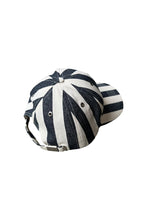 画像をギャラリービューアに読み込む, STRIPE CAP / NAVY [SIZE: ONE SIZE USED]
