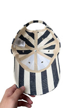 画像をギャラリービューアに読み込む, STRIPE CAP / NAVY [SIZE: ONE SIZE USED]
