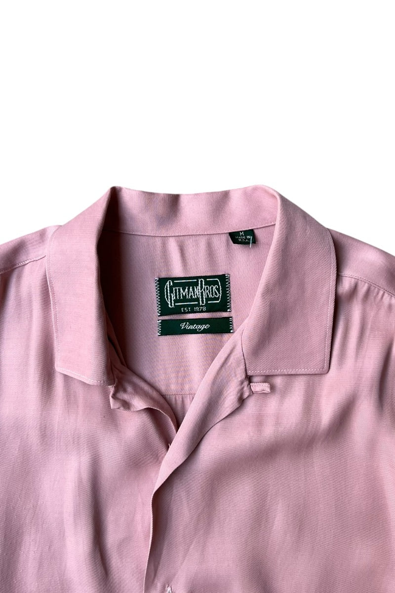 MADE IN USA S/S REYON SHIRT / PINK [SIZE: M USED]