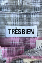 画像をギャラリービューアに読み込む, MADE IN PORTUGAL PULLOVER CHECK HOODIE SHIRT / PINK [SIZE: 48 USED]

