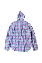 画像をギャラリービューアに読み込む, MADE IN PORTUGAL PULLOVER CHECK HOODIE SHIRT / PINK [SIZE: 48 USED]
