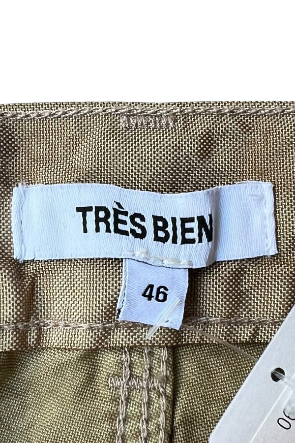 MADE IN PORUTUGAL NYLON PAINTER PANTS / BEIGE [SIZE: M USED]