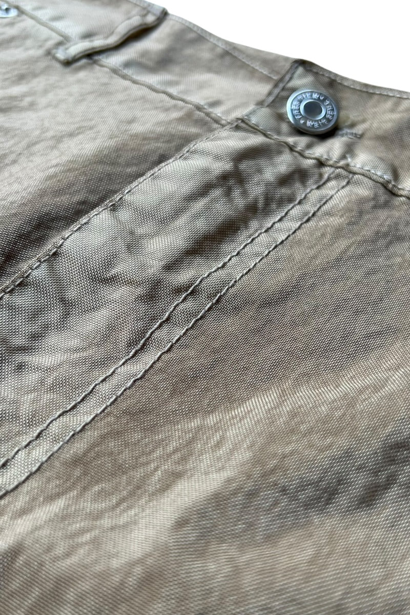MADE IN PORUTUGAL NYLON PAINTER PANTS / BEIGE [SIZE: M USED]