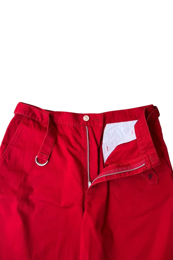 COTTON SHORT PANTS / RED [SIZE: 12 USED]