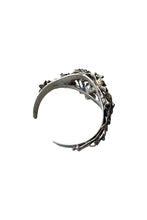 画像をギャラリービューアに読み込む, STERLING SILVER FLOWER BANGLE / SILVER [SIZE: ONE SIZE USED]
