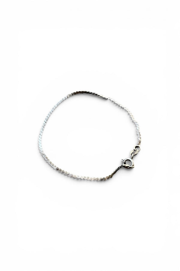 MADE IN ITALY 925 SILVER BRACELET / SILVER [SIZE: ONE SIZE USED]