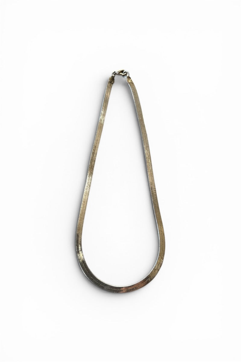925 SILVER SNAKE CHAIN NECKLACE / SILVER [SIZE: ONE SIZE USED]