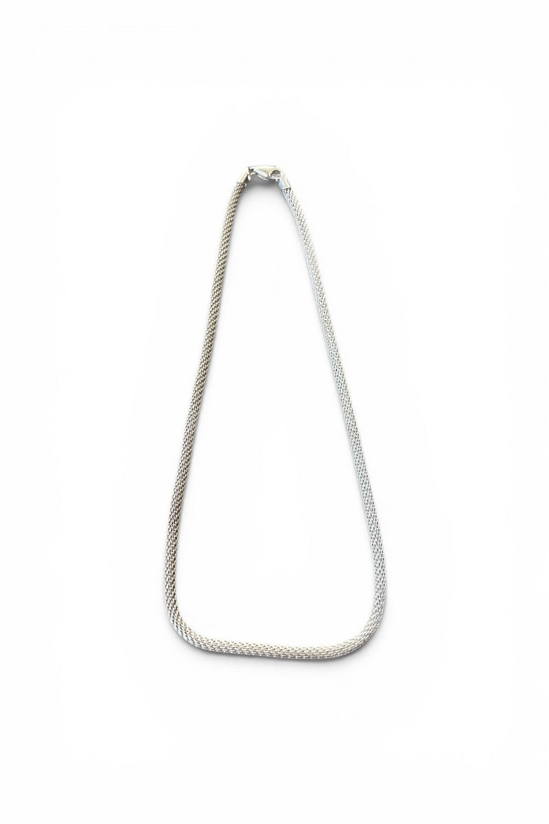 MADE IN ITALY 925 SILVER NECKLACE / SILVER [SIZE: ONE SIZE USED]