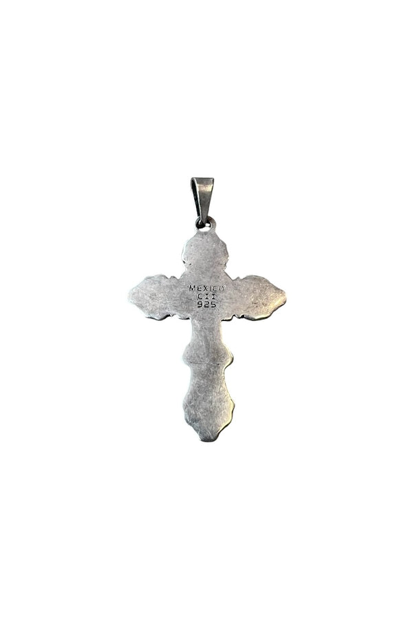 MADE IN MEXICO 925 SILVER CROSS NECKLACE TOP / SILVER [SIZE: ONE SIZE USED]