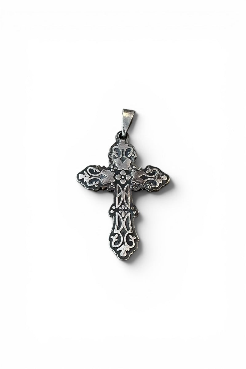 MADE IN MEXICO 925 SILVER CROSS NECKLACE TOP / SILVER [SIZE: ONE SIZE USED]