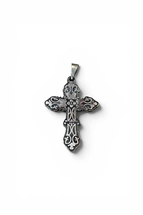 MADE IN MEXICO 925 SILVER CROSS NECKLACE TOP / SILVER [SIZE: ONE SIZE USED]