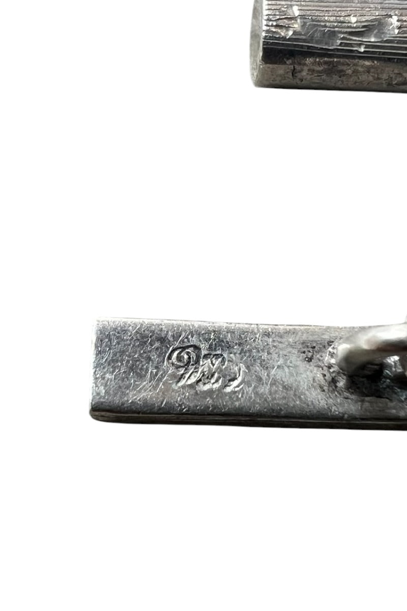 925 SILVER CUFF LINKS / SILVER [SIZE: ONE SIZE USED]