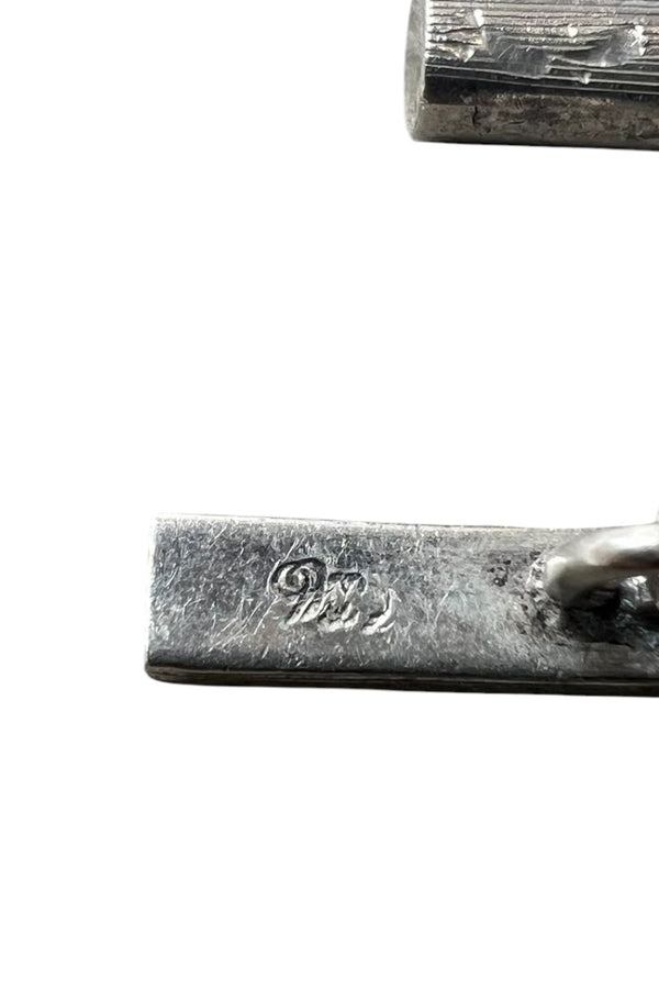 925 SILVER CUFF LINKS / SILVER [SIZE: ONE SIZE USED]