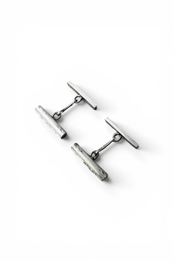 925 SILVER CUFF LINKS / SILVER [SIZE: ONE SIZE USED]