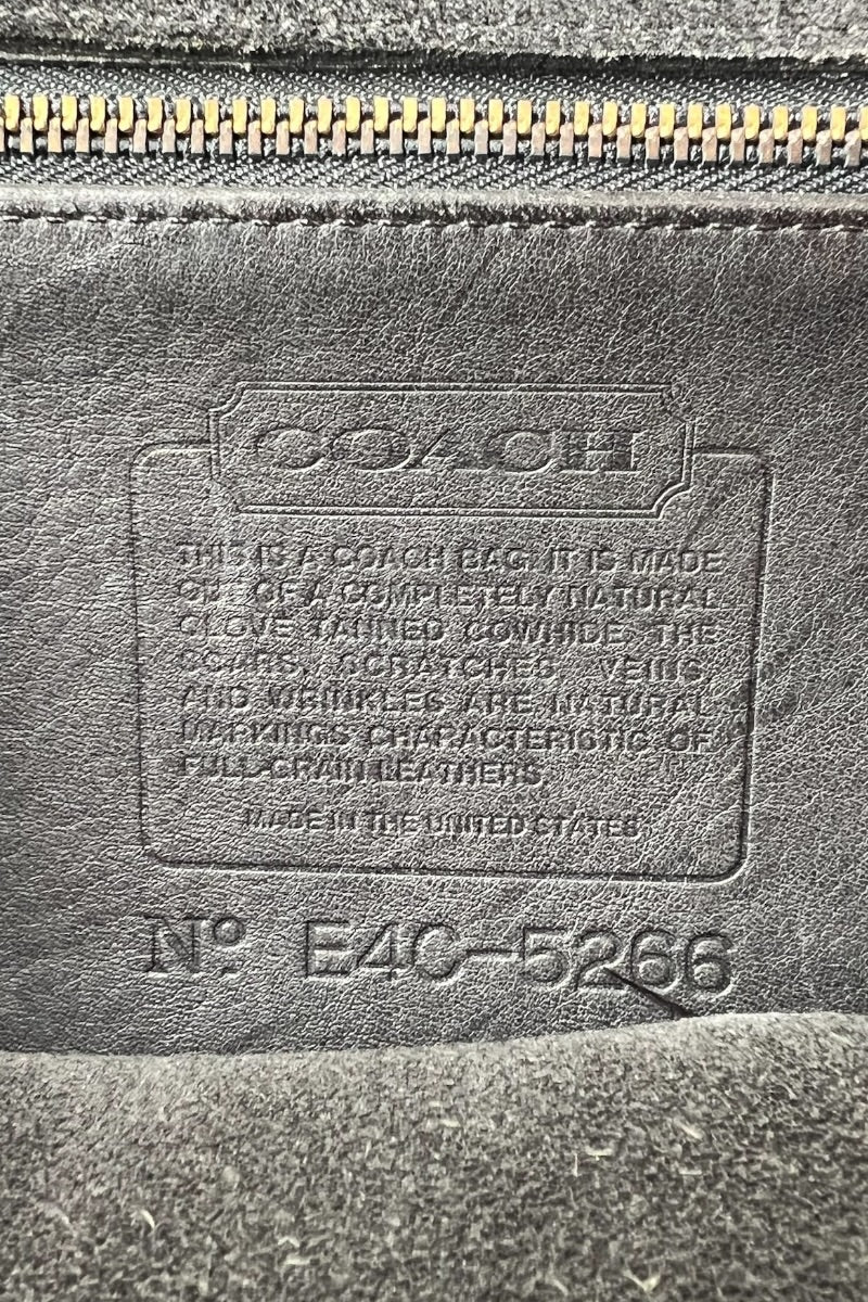 MADE IN USA 80'S LEATHER SHOULDER BAG / BROWN [SIZE: ONE SIZE USED]