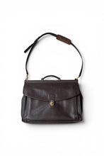 Load image into Gallery viewer, MADE IN USA 80'S LEATHER SHOULDER BAG / BROWN [SIZE: ONE SIZE USED]
