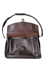 Load image into Gallery viewer, MADE IN USA 80'S LEATHER SHOULDER BAG / BROWN [SIZE: ONE SIZE USED]
