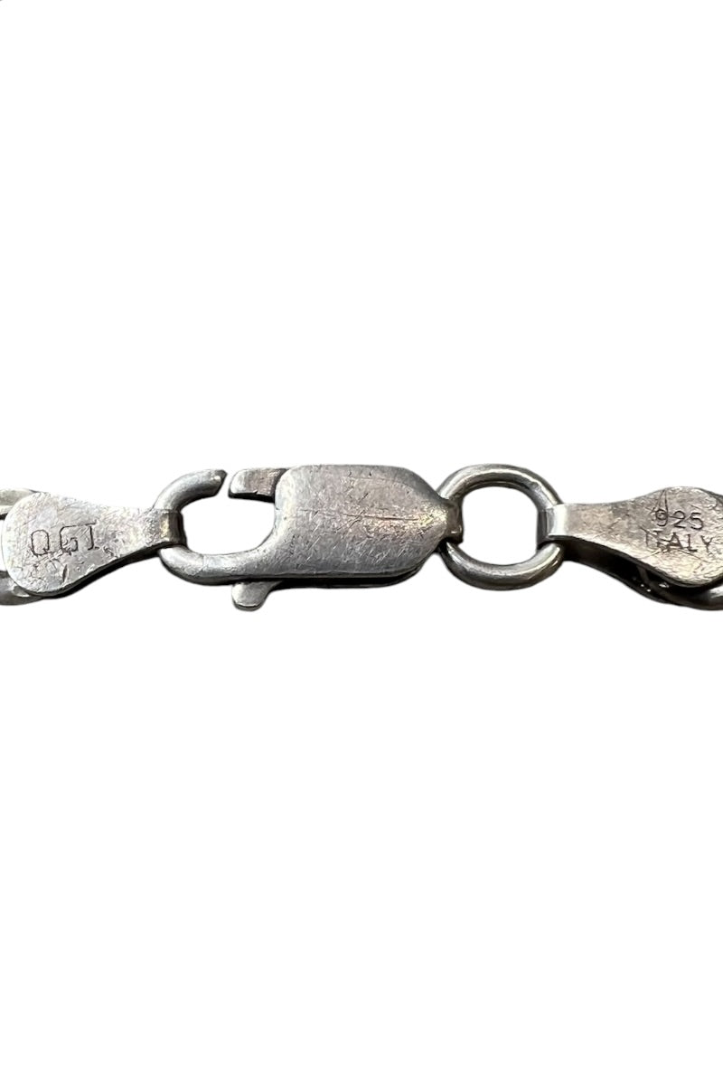 MADE IN ITALY 925 SILVER BRACELET / SILVER [SIZE: ONE SIZE USED]