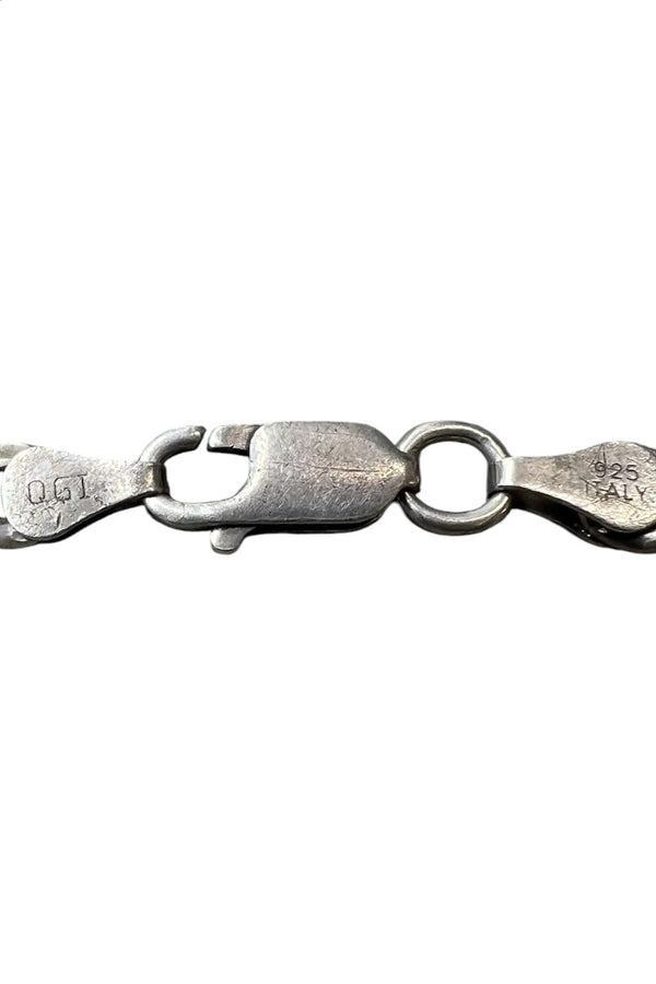 MADE IN ITALY 925 SILVER BRACELET / SILVER [SIZE: ONE SIZE USED]