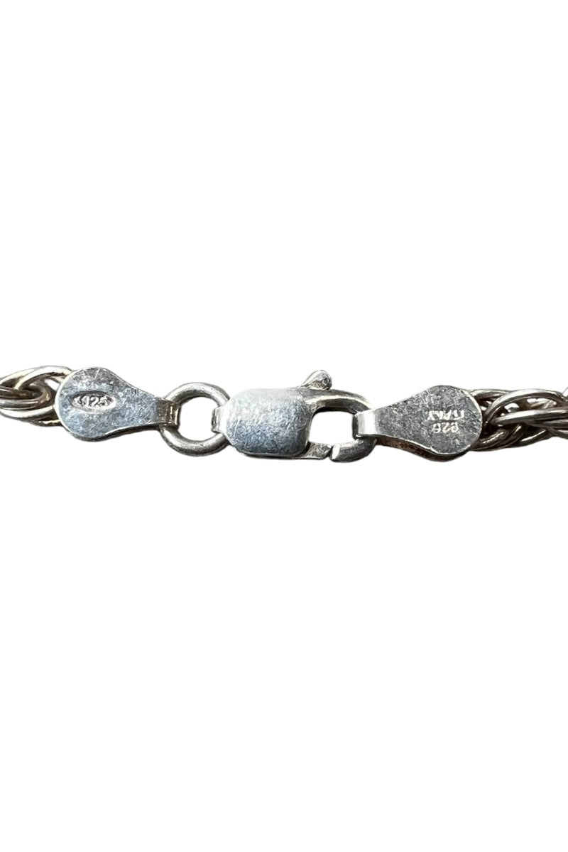 MADE IN ITALY 925 SILVER BRACELET / SILVER [SIZE: ONE SIZE USED]