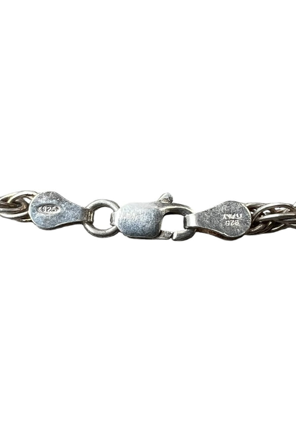 MADE IN ITALY 925 SILVER BRACELET / SILVER [SIZE: ONE SIZE USED]