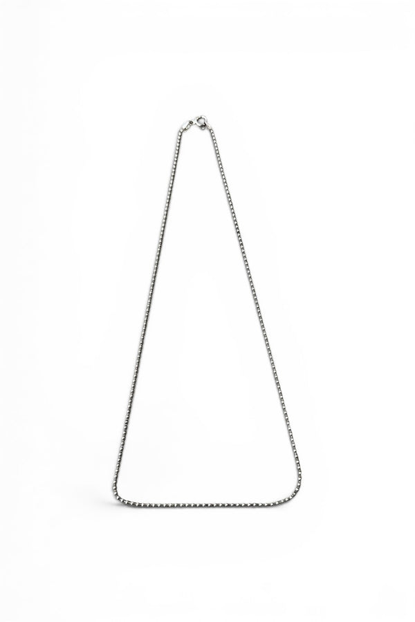 MADE IN ITALY 925 SILVER BALL CHAIN NECKLACE / SILVER [SIZE: ONE SIZE USED]