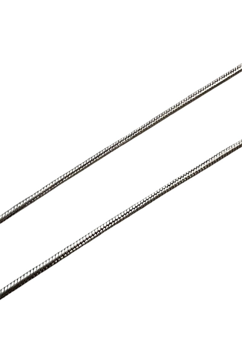 MADE IN ITALY 925 SILVER SNAKECHAIN NECKLACE / SILVER [SIZE: ONE SIZE USED]