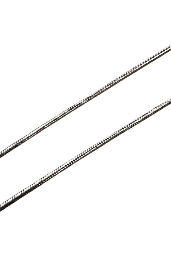 MADE IN ITALY 925 SILVER SNAKECHAIN NECKLACE / SILVER [SIZE: ONE SIZE USED]