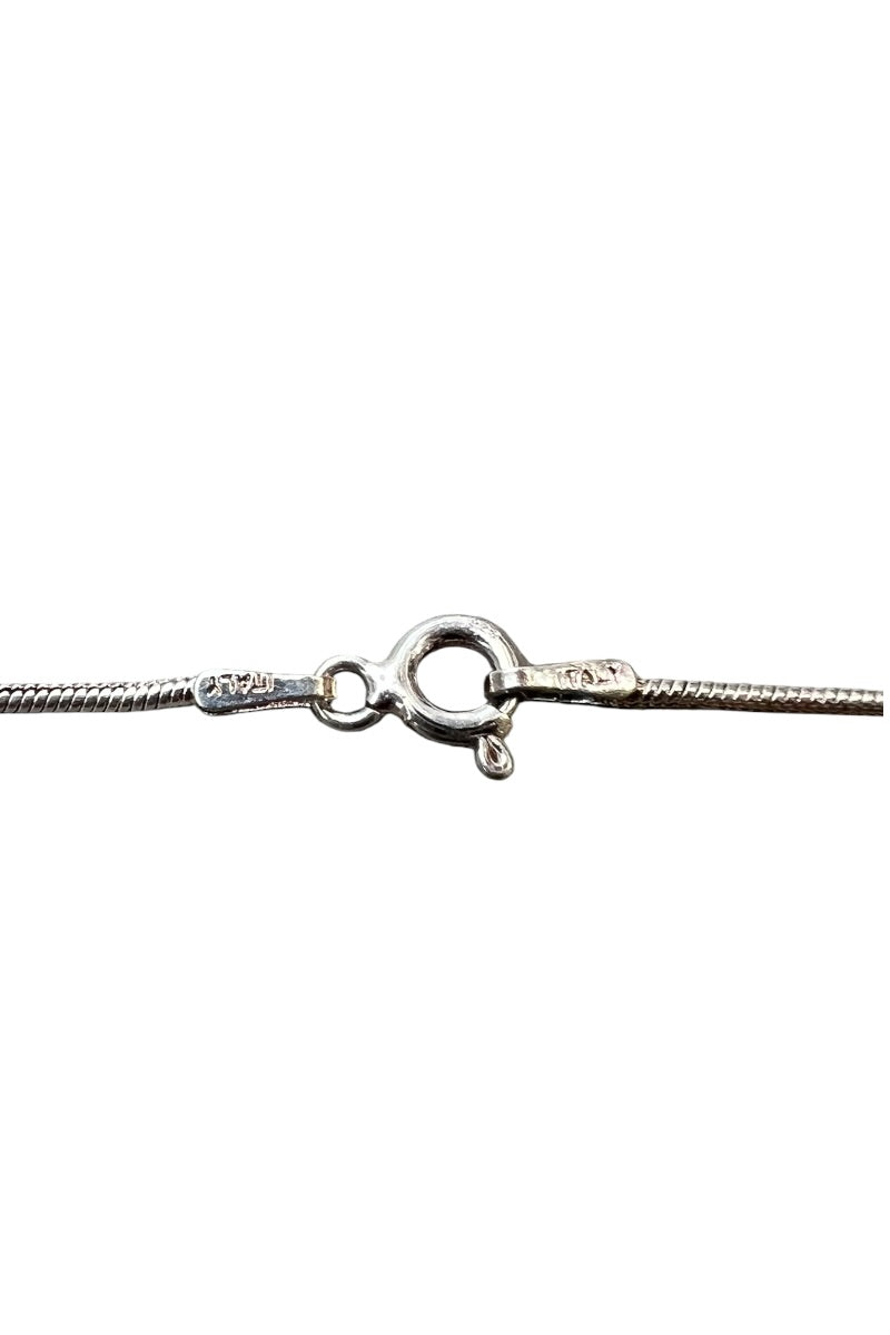 MADE IN ITALY 925 SILVER SNAKECHAIN NECKLACE / SILVER [SIZE: ONE SIZE USED]