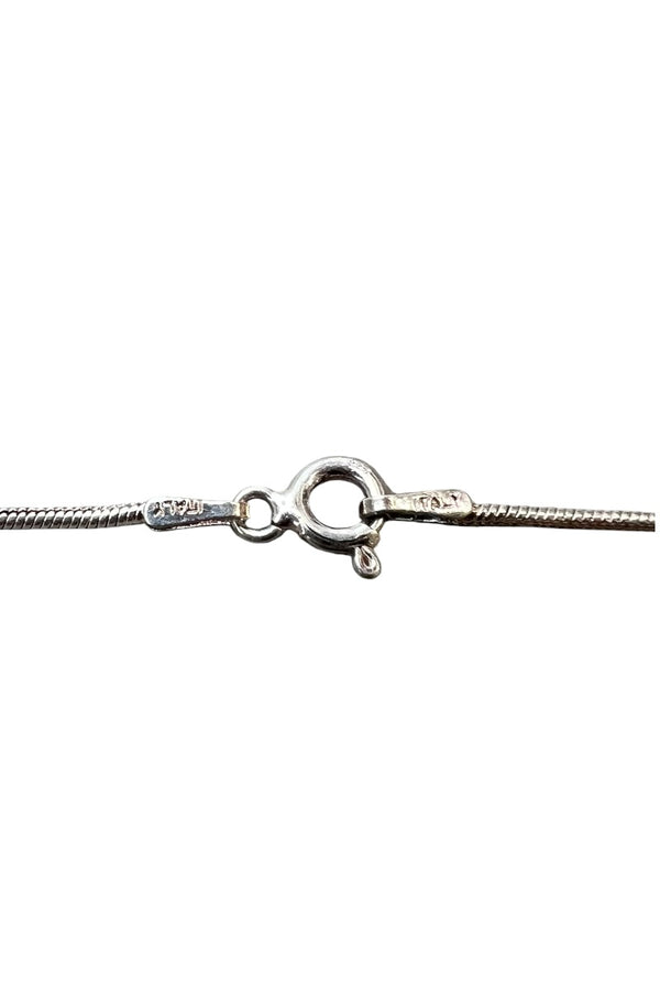 MADE IN ITALY 925 SILVER SNAKECHAIN NECKLACE / SILVER [SIZE: ONE SIZE USED]