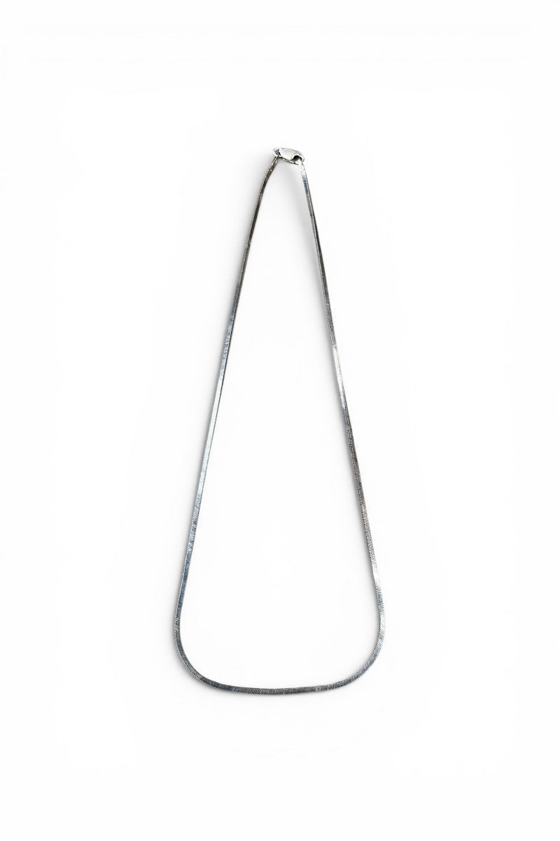 MADE IN ITALY 925 SILVER SNAKECHAIN NECKLACE / SILVER [SIZE: ONE SIZE USED]