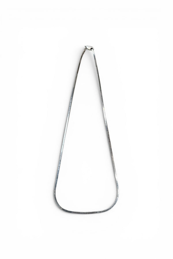 MADE IN ITALY 925 SILVER SNAKECHAIN NECKLACE / SILVER [SIZE: ONE SIZE USED]