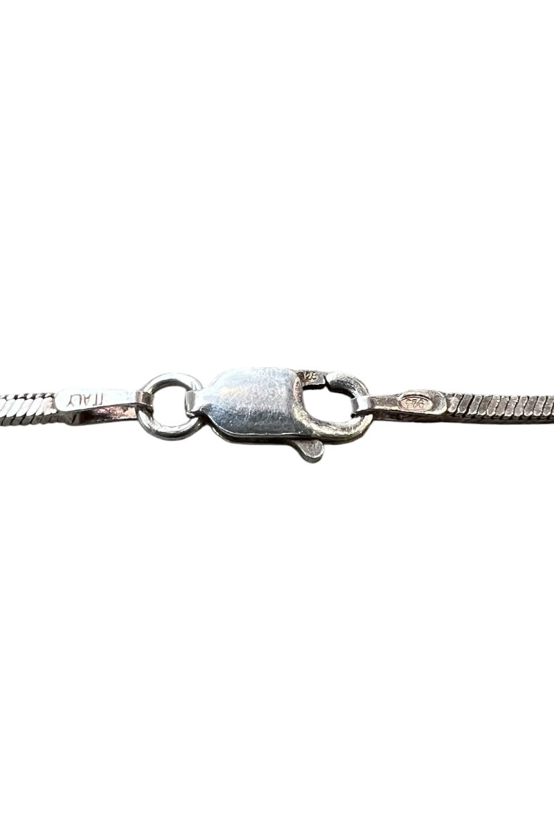 MADE IN ITALY 925 SILVER SNAKECHAIN NECKLACE / SILVER [SIZE: ONE SIZE USED]