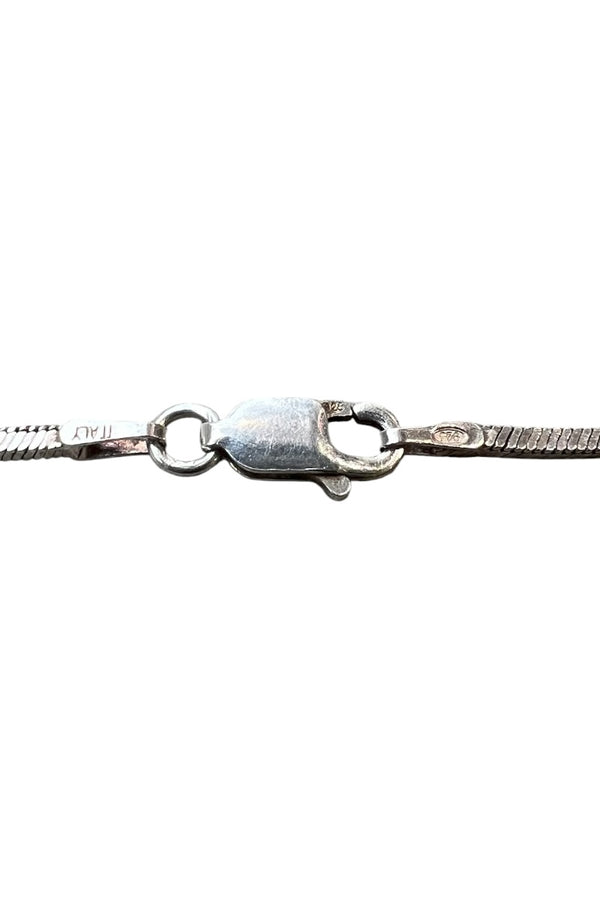 MADE IN ITALY 925 SILVER SNAKECHAIN NECKLACE / SILVER [SIZE: ONE SIZE USED]