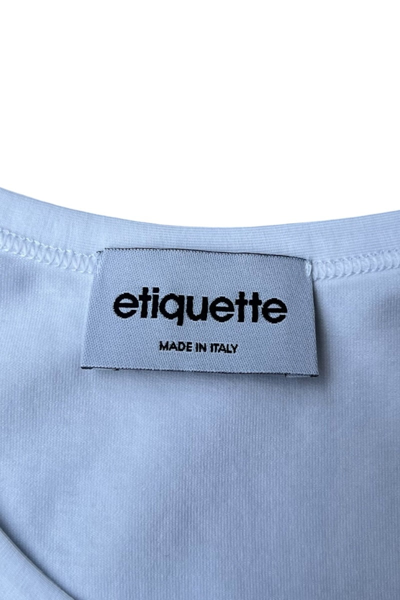 HENLEY NECK L/S TEE / WHITE [SIZE: M DEADSTOCK/NOS]
