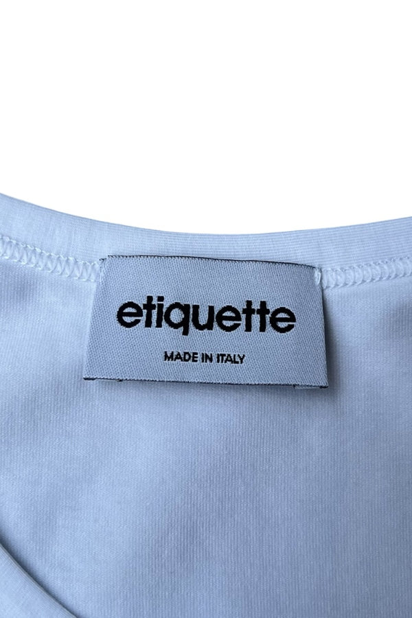 HENLEY NECK L/S TEE / WHITE [SIZE: M DEADSTOCK/NOS]