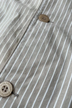 Load image into Gallery viewer, MADE IN JAPAN L/S STRIPE PAJAMA SHIRT / BEIGE [SIZE: L USED]
