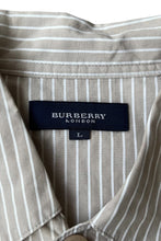 Load image into Gallery viewer, MADE IN JAPAN L/S STRIPE PAJAMA SHIRT / BEIGE [SIZE: L USED]
