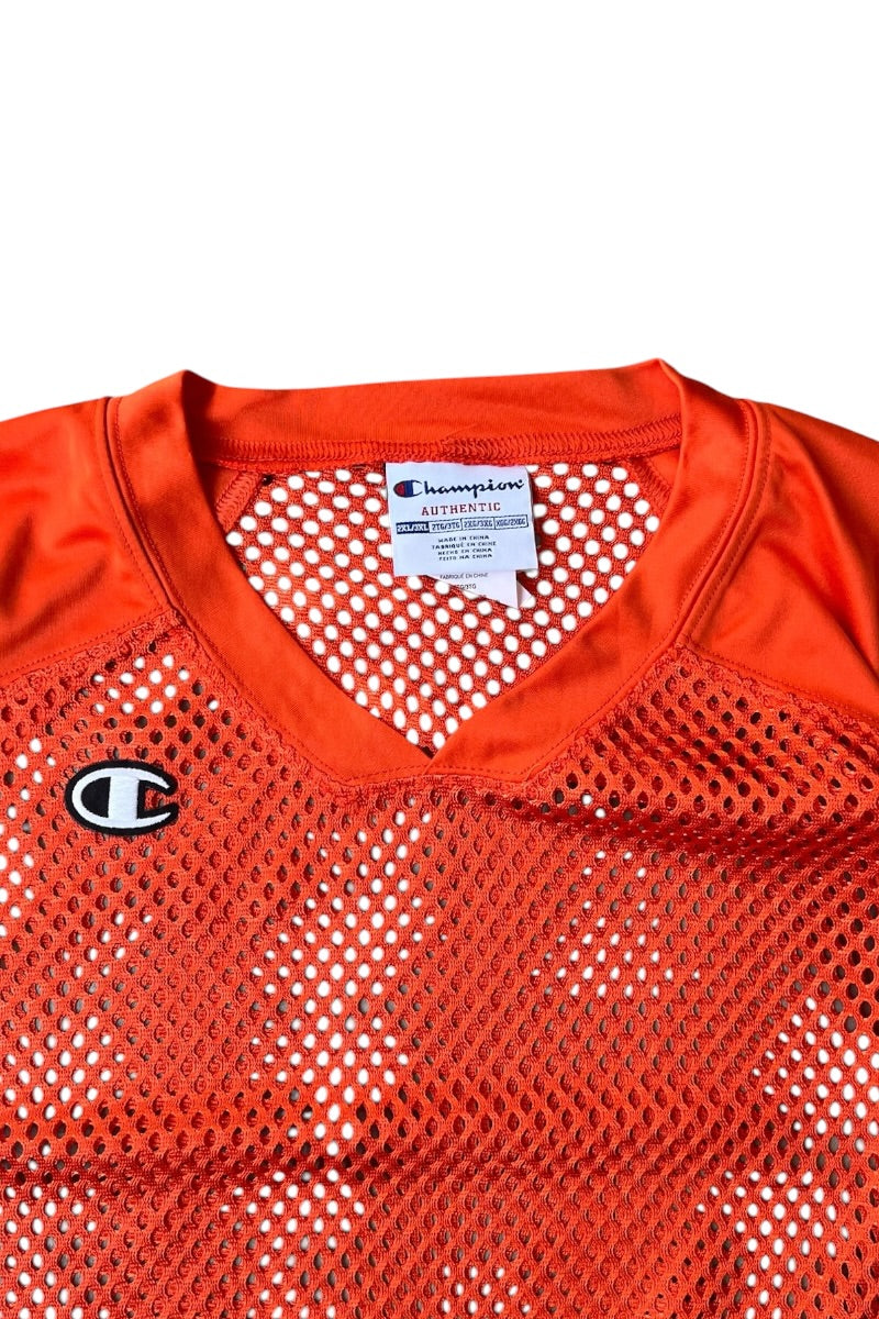 AUTHENTIC MESH T-SHIRT / ORANGE [SIZE: 2XL USED]