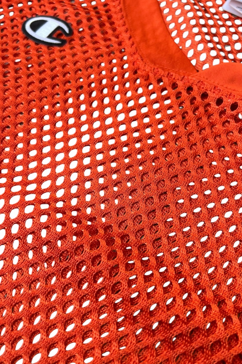 AUTHENTIC MESH T-SHIRT / ORANGE [SIZE: 2XL USED]