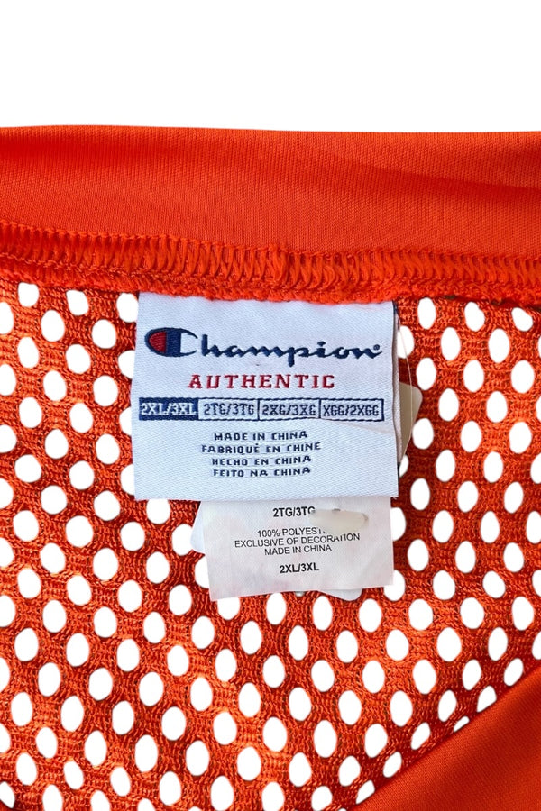 AUTHENTIC MESH T-SHIRT / ORANGE [SIZE: 2XL USED]