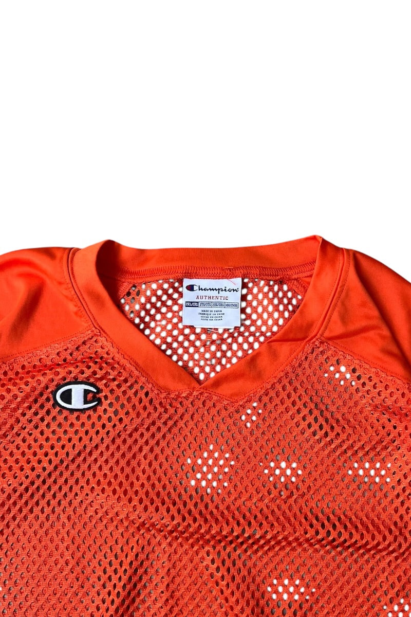 AUTHENTIC MESH T-SHIRT / ORANGE [SIZE: 2XL USED]