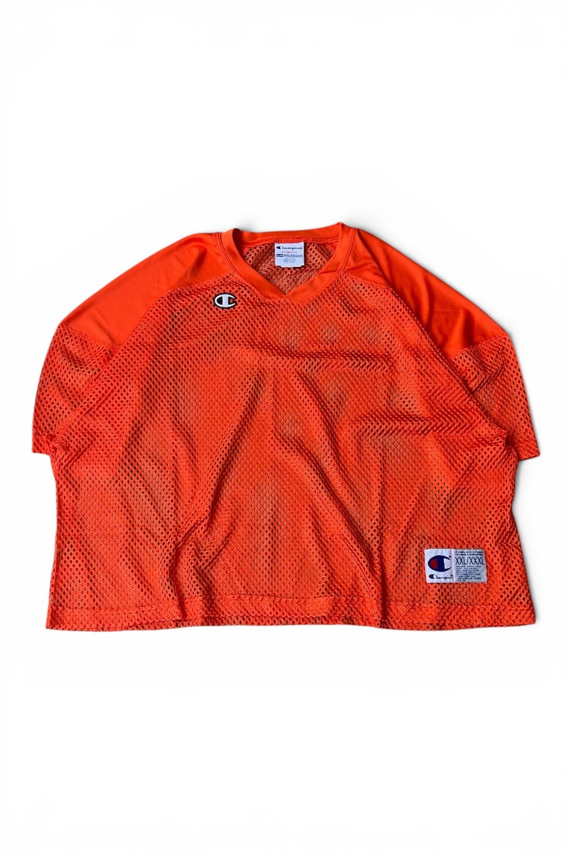 AUTHENTIC MESH T-SHIRT / ORANGE [SIZE: 2XL USED]