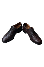 画像をギャラリービューアに読み込む, 70'S PLAIN TOE  LEATHER SHOES / BROWN [SIZE: US9.5(27.5cm相当) USED]
