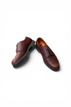 画像をギャラリービューアに読み込む, 90'S PLAIN TOE  LEATHER SHOES / BROWN [SIZE: US8 (26.5cm相当) USED]
