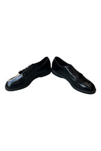 画像をギャラリービューアに読み込む, MADE IN USA 90'S ENAMEL PLAIN TOE SHOES / BLACK [SIZE: US10 (28cm相当) USED]
