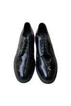 画像をギャラリービューアに読み込む, MADE IN USA 90'S ENAMEL PLAIN TOE SHOES / BLACK [SIZE: US10 (28cm相当) USED]
