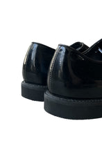 画像をギャラリービューアに読み込む, MADE IN USA 90'S ENAMEL PLAIN TOE SHOES / BLACK [SIZE: US10 (28cm相当) USED]
