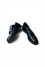 画像をギャラリービューアに読み込む, MADE IN USA 90'S ENAMEL PLAIN TOE SHOES / BLACK [SIZE: US10 (28cm相当) USED]
