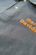 画像をギャラリービューアに読み込む, 90'S S/S HARLEY-DAVIDSON POLO SHIRT / BLACK [SIZE: L USED]
